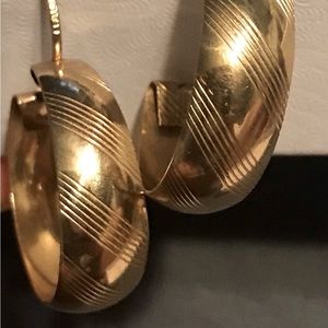 Gold earrings